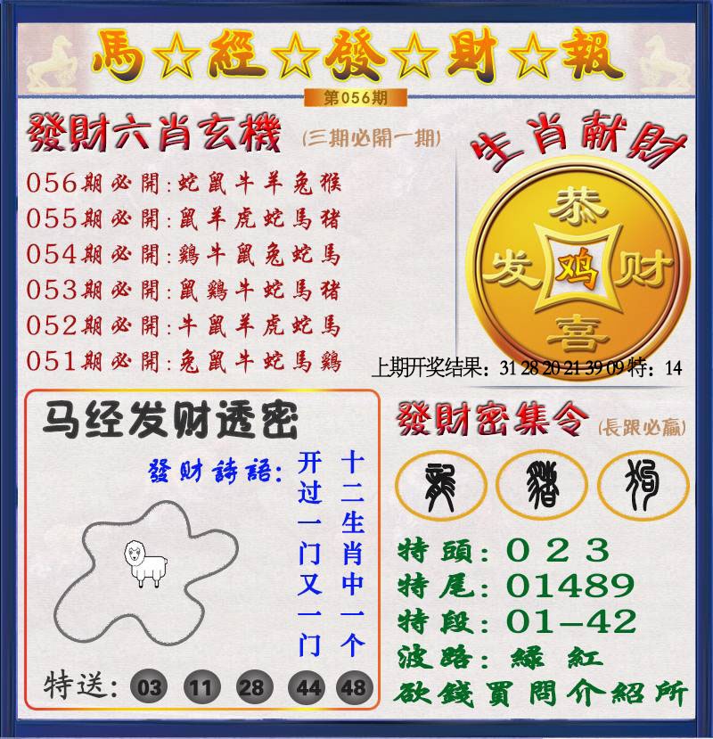 056期发财报[图]