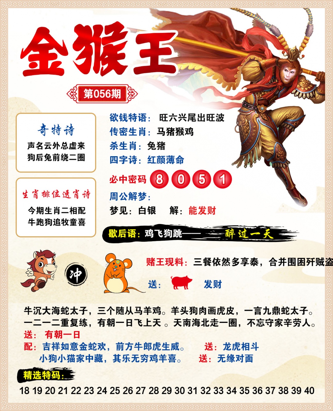056期金猴王[图]