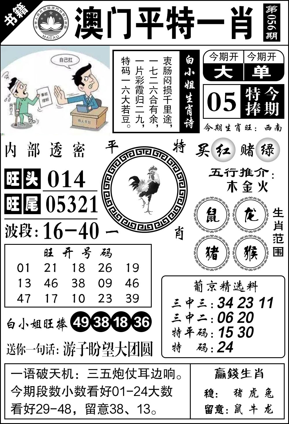 056期澳门内部透密[图]