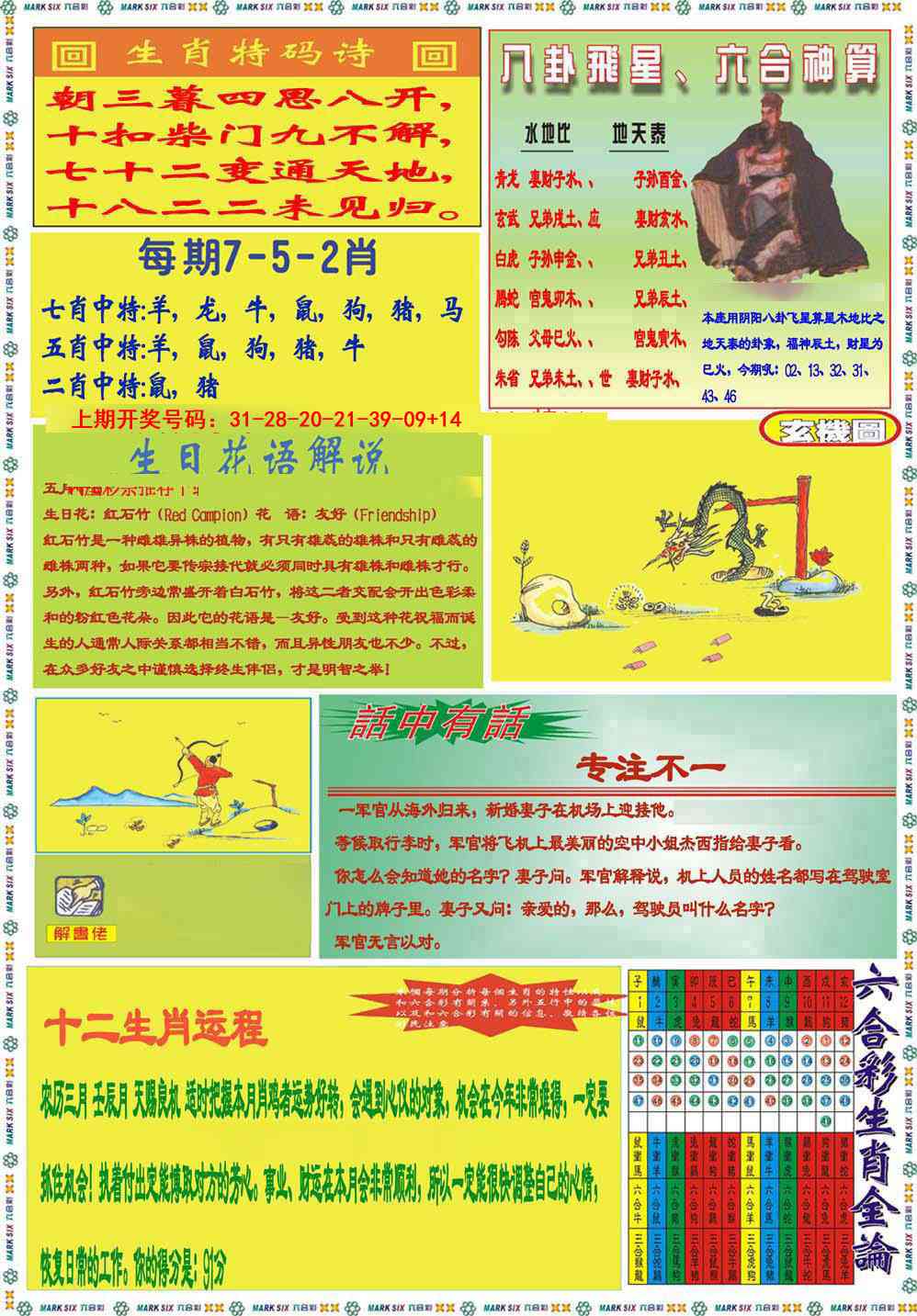 056期九龍马经B(推荐)[图]