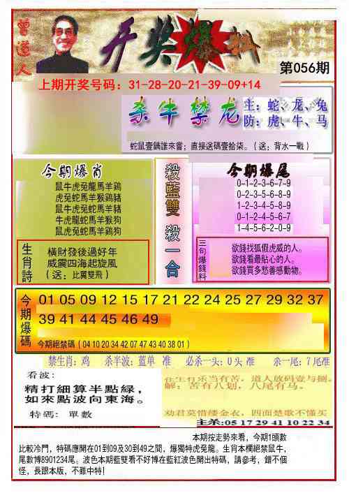 056期开奖爆料(新图推荐)[图]